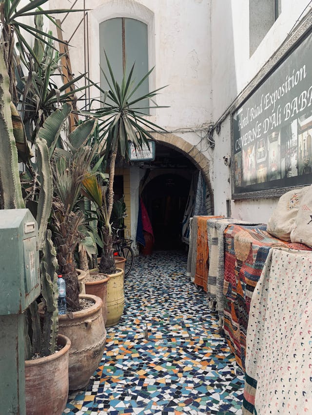 charmig gränd i marocko